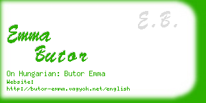emma butor business card